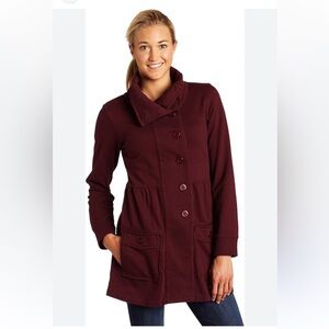 PrAna Sylvie Knit Jacket in Burgundy